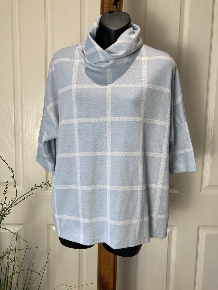Sportscraft XS Roll Neck Relaxed Fit Jumper pullover XXS 8-12 Cowl Neck Poncho