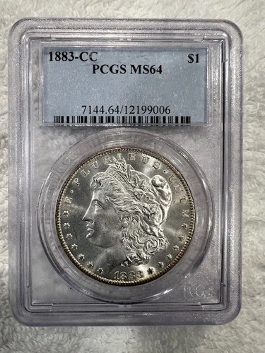PCGS MS64 1883-CC $1 Morgan Silver Dollar