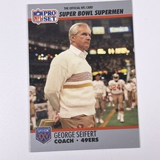 1990 Pro Set Super Bowl XXV Silver Anniversary - George Seifert #131