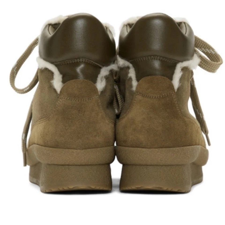 Botas de caminhada femininas Isabel Marant taupe Shearling Brendta tamanho 35/5 - Imagem 3 de 4