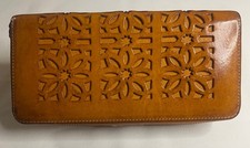 Genten Cutwork Zipper Long Wallet