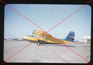 F97 35mm RED Kodachrome Aircraft Slide Grumman G 44 Widgeon N9236H in 1950s