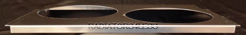 NUEVA CUBIERTA DE VENTILADOR DE RADIADOR DE ALUMINIO CON VENTILADORES CFM 12" 2000 1972-1986 JEEP CJ5 CJ6 CJ7 Foto 3 de 3