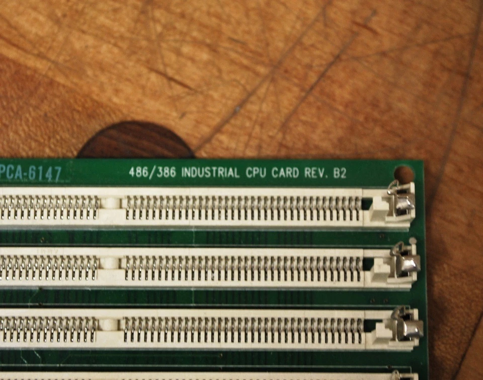 Tarjeta CPU industrial Advantech PCA-6147 486/386 Rev B3 - SOLO PIEZAS Foto 2 de 3