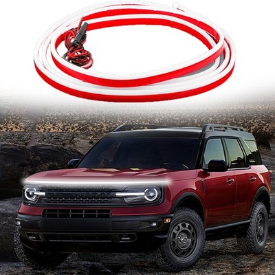 For Ford Bronco 2021 2022 Start Up Car LED Hood Light Strip DRL White Running