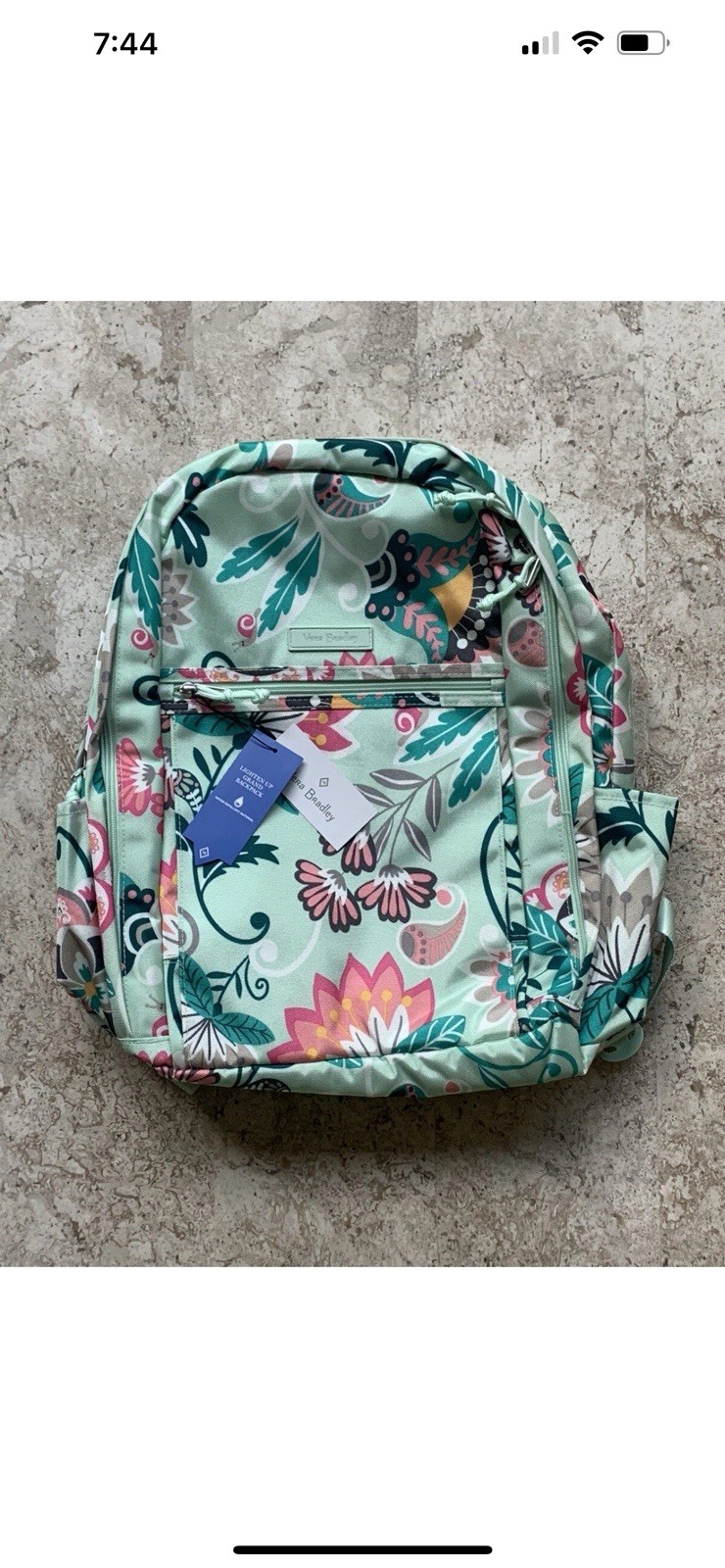 Vera Bradley Large Floral Paisley Backpack