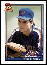 1991 Topps Todd Hundley New York Mets #457