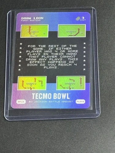 Bo Jackson Battle Arena Tecmo Bowl Bonus Plays Foil BPL3 DRAW LOCK