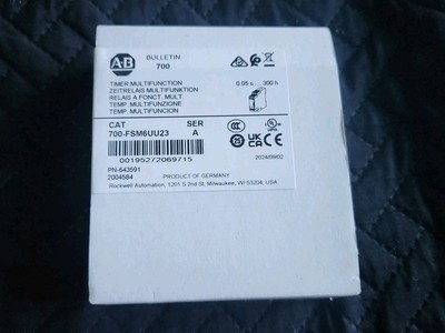 Allen-Bradley 700-FSM6UU23 SER A.. Timer Multifunction. NEW IN BOX!!