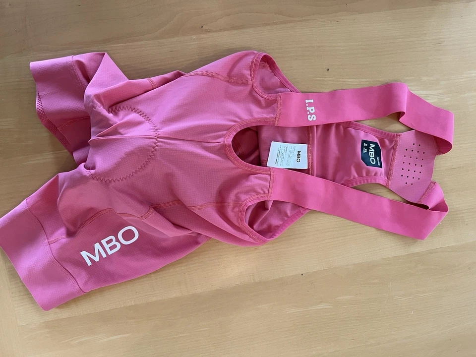 MBO Women's Pro Training Bib Shorts T511 II Barbie Pink - Size Extra Small (XS) - Image 4 of 4