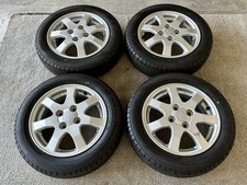 Daihatsu Genuine Alloy Wheels - 14×4.5J - 4x100 ET+45 - 155/65R14 Dunlop EC300+