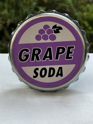 Disney Parks UP Grape Soda Cap Metal Tin with Sour Grape Mints 1.5 oz Sealed