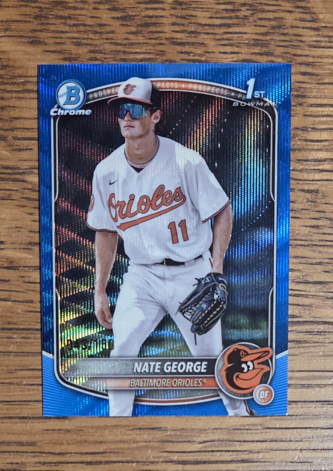 2025 Bowman Chrome - Blue Wave Refractor #BCP-184 Nate George /150