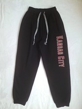 Kansas City Embroidered Soft Fleece Jogger Sweatpants Activewear Blk/Red Men's M