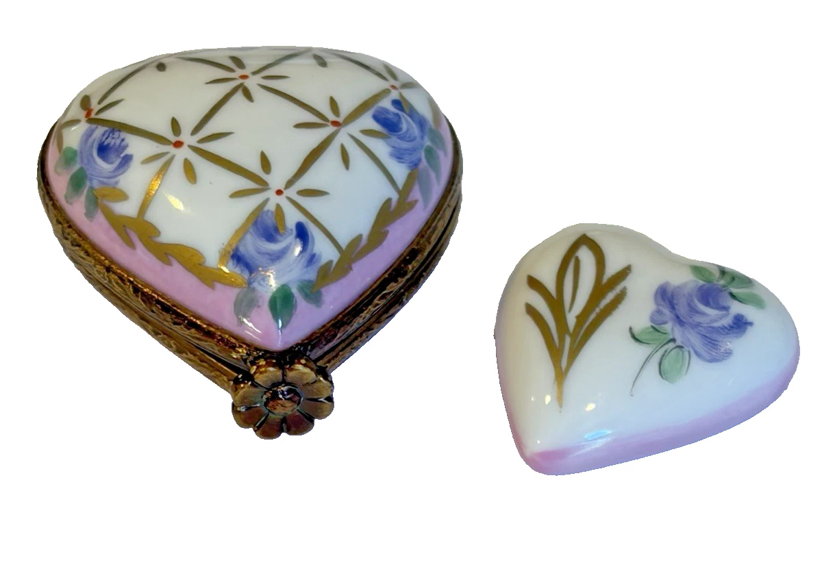Limoges France セリニャック ハート型 小物入れ Limoges France セリニャック ハート型 小物入れ Limoges France