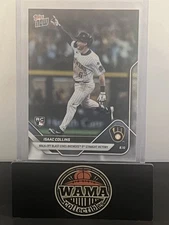 Isaac Collins 2025 Topps Now RC Walk-Off Blast Brewers 9th Straight Victory