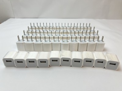 OEM USB Home Wall Charger Power Adapter 100V 5W for Apple (A1385)- 50 Pack