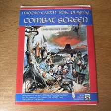 Combat Screen & Reference Sheets (Middle Earth Role Playing MERP) ICE 8001
