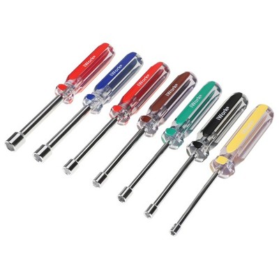 Olympia Tools SAE Nut Driver Set 86-513, 7-Piece Color Handle