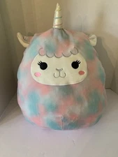 ✨Squishmallow Large 15" Winona Rainbow Llama Unicorn Pegasus Wings✨