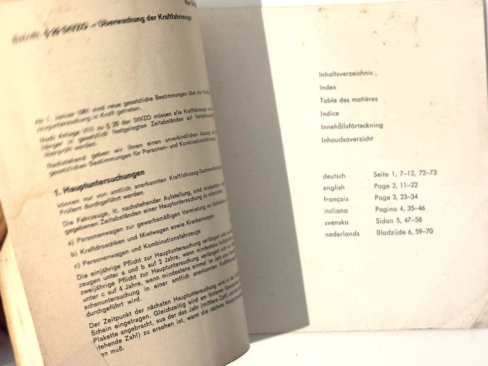 1967 Audi Europa Service Audi 80 Super 90 Manual RARE Classic Auto Union - Image 4 of 4