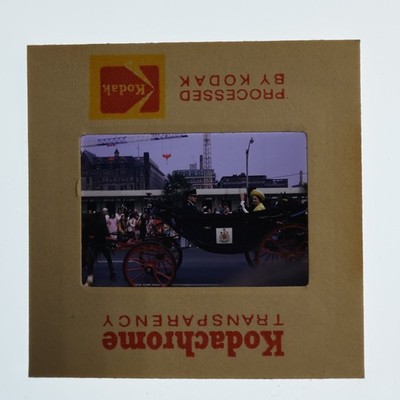 Original 1973 Kodachrome Slide Queen Elizabeth II Prince Philip Royal Parade