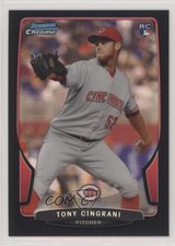 2013 Bowman Chrome Black Refractor 6/15 Tony Cingrani #189 4y4