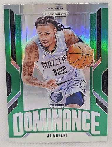 2024-25 Panini Prizm Dominance Green Prizms #15 Ja Morant Memphis Grizzlies