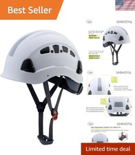Hard Hats for Construction OSHA Safety Helmet 6 pt. Adjustable Suspension Cas...