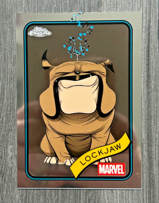 2025 Topps Chrome Marvel 152 Lockjaw Dog Animal TCG Holo Card