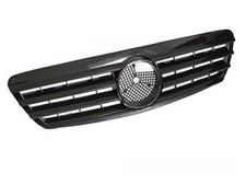 Grill K&uuml;hlergrill passend f&uuml;r Mercedes W220 98-02 GLOSSY BLACK