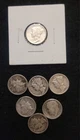 7 silver dimes Mixed Dates Super Nice 1941 Mercury