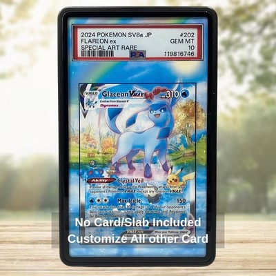 Pokemon TCG EXTENDED ART CASE Glaceon VMAX 209 UR Evolving Skies CCG Card Game