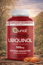 QUNOL UBIQUINOL 100mg. 120 Softgels Mega CoQ10 with 2days fast end free shipping