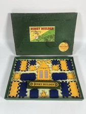 Meccano Dinky Builder Accessory Outfit 1A Complete & Strung To Box Yellow & Blue