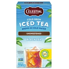 Celestial Seasonings Cold Brew Unsweetened Black Tea 18 Count (Pack of 1) 
