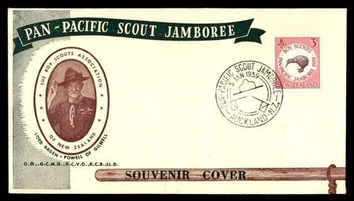 Mayfairstamps New Zealand FDC 1959 Boy Scouts Kiwi Baden Powell First Day Cover