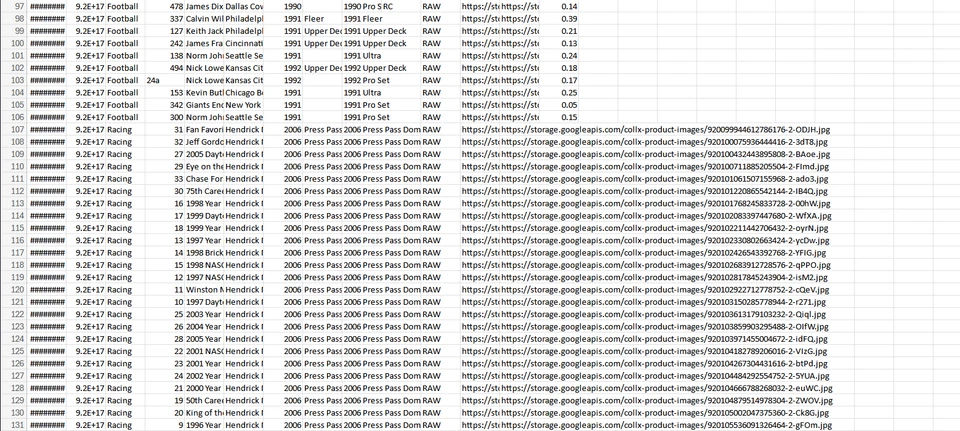 大量 体育卡 合集 – 7,406 张卡 – 7,054 美元 CollX 价值 – 要价 3,499.9 美元 — 第 4/4 张图片