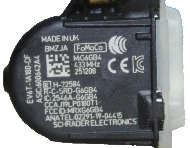 1 PZ Sensore Di Pressione Pneumatici Originale Ford RDKS TPMS 433MHZ 2859755 foto 2