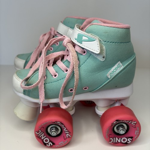 Pacer Scout ZTX Jugend Rollschuhe Größe Youth 2 Wintergrün Pink Sonic Rollen - Bild 5 von 12