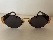 FENDI FS252 Vintage Sunglasses Gold Black Authentic Luxury Eyewear Ready