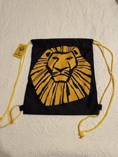 The Lion King Broadway Musical Disney VIP Drawstring Cinch Bag Tote Backpack