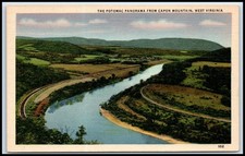 Postcard Potomac Panorama Capon Mountain Linen Wv WV I49