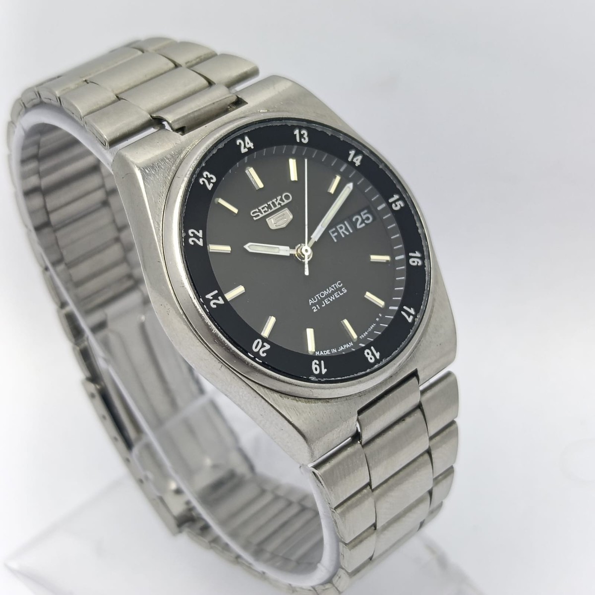 Seiko 5 Automatic 7S26-3160 Day/Date Railway Time Vintage Men's