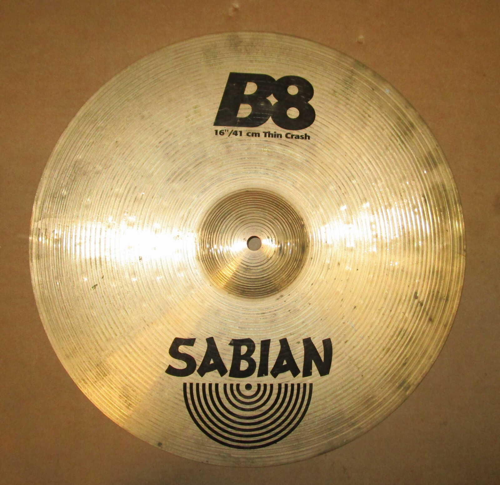 Sabian B8 16" Thin Crash Cymbal !Good Sound! No Reserve! eBay