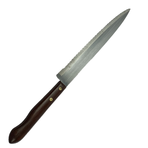 Imperial Veri scharfes Wellenschliffmesser rostfrei 6" Klinge Hergestellt in den USA Vintage