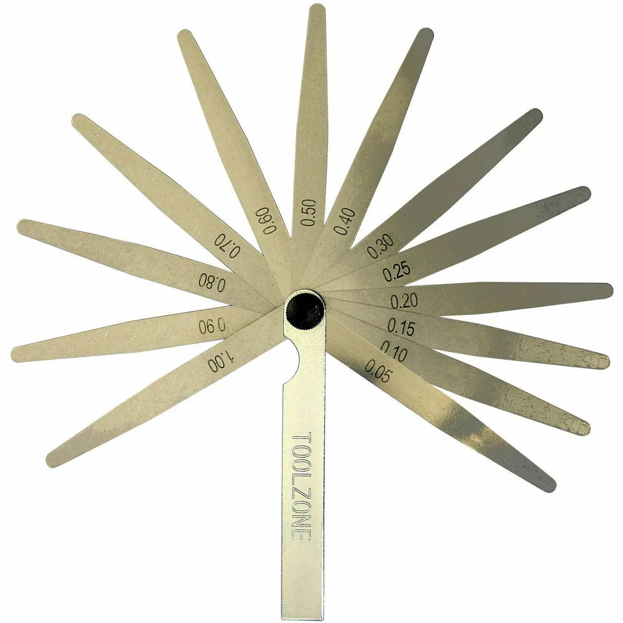 13 Blade Feeler Gauge 0.05 to 1.0mm Metric Spark Plug Measure Gap Tool Set