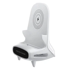 Compact Wireless Charging Mobile Phone Holder Compatible with Phones and Tablets