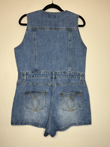 Bardot denim romper in vintage. Large NWT - Picture 6 of 12