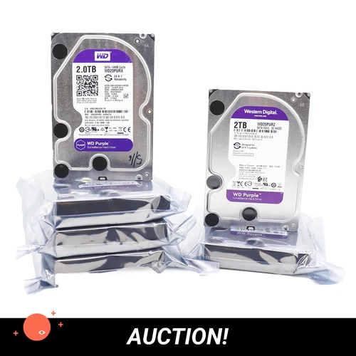 (12TB) 6xWD Purple 2TB 3.5 HDD SATA 6GB/S VARIOUS BATCH